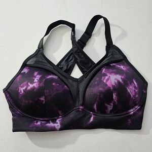 Adore Me Ariza Contour Plus Print Pattern Purple Black‎ 34D